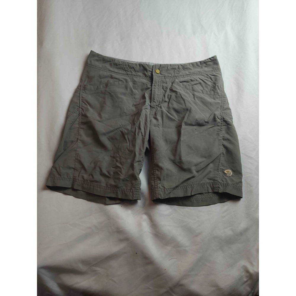 Mountain Hardwear Shorts Womens 10 Gray Performance Outdoor Chic Travel Gorpcore